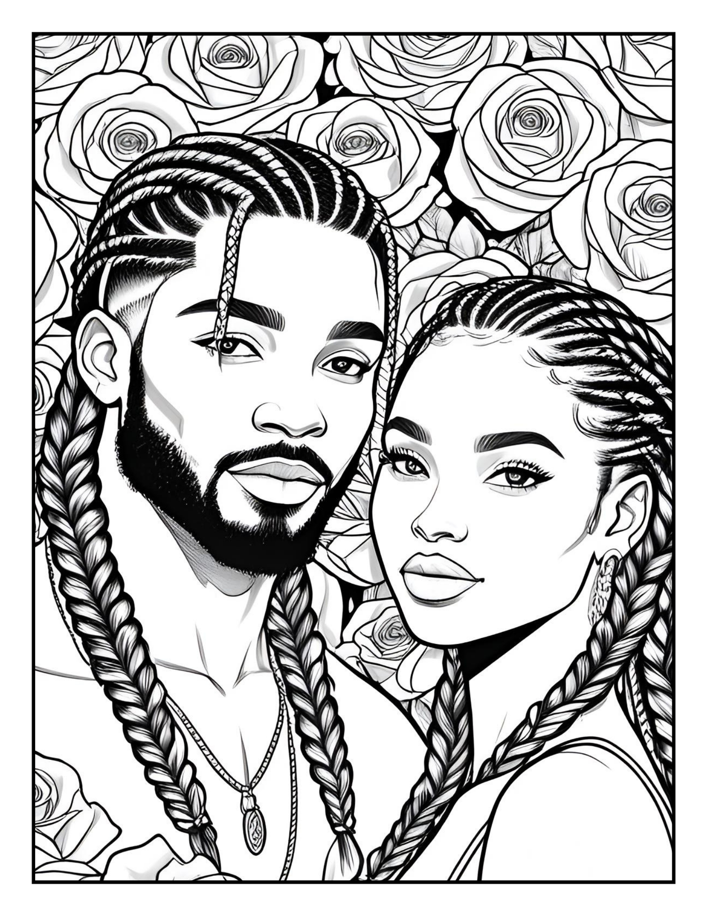 Black Couples in Love A Coloring Journey of Romance and Beauty: Celebrating Black Love, Passion, and Connection While Promoting Relaxation, Stress Relief, and Mindfulness