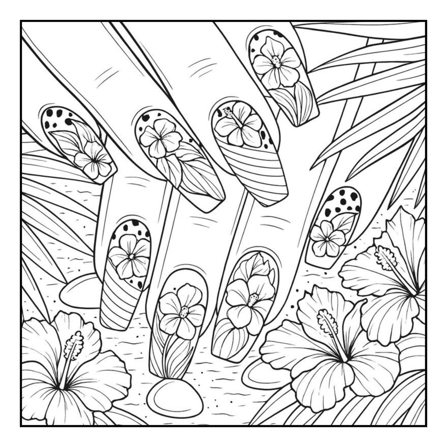 Hands That Created Beauty Coloring Book: A Creative Tribute to Black Women & the History of Nail Art, Created to Inspire Calm and Appreciation