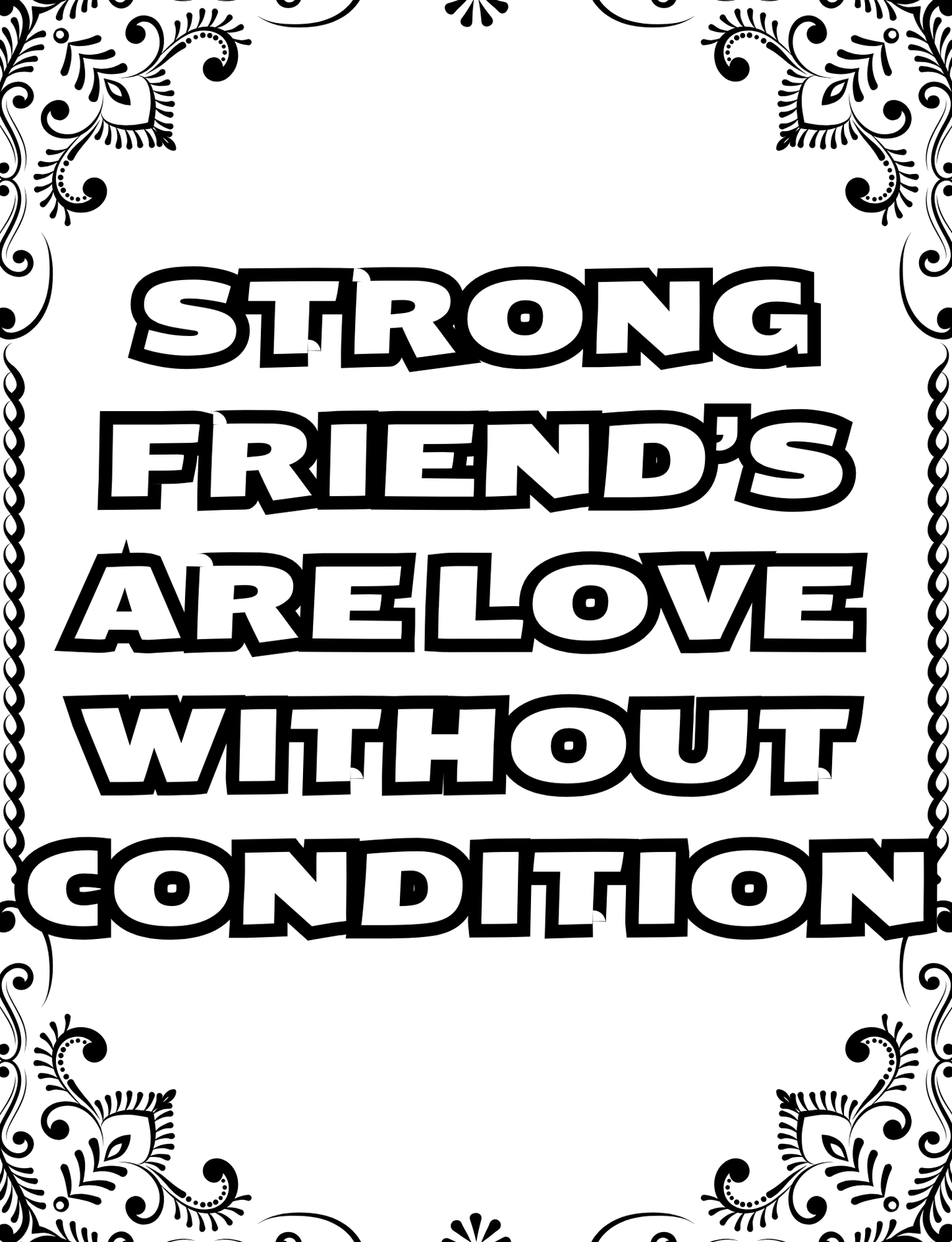 Black Women Friendship Coloring Book | Uplifting Quotes | Sisterhood Gift | Relaxation & Self Care Art Pages | Digital Download