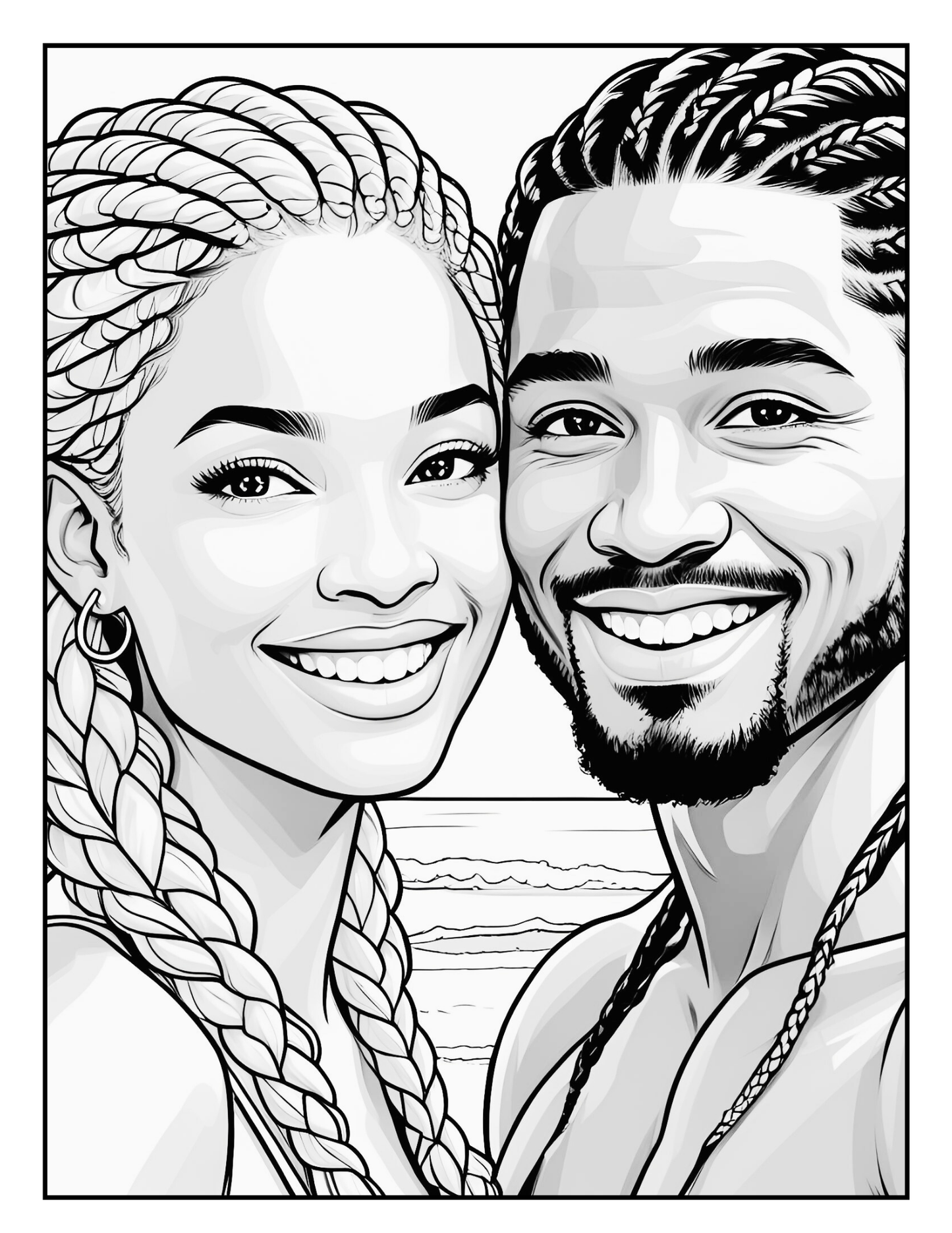 Black Couples in Love A Coloring Journey of Romance and Beauty: Celebrating Black Love, Passion, and Connection While Promoting Relaxation, Stress Relief, and Mindfulness