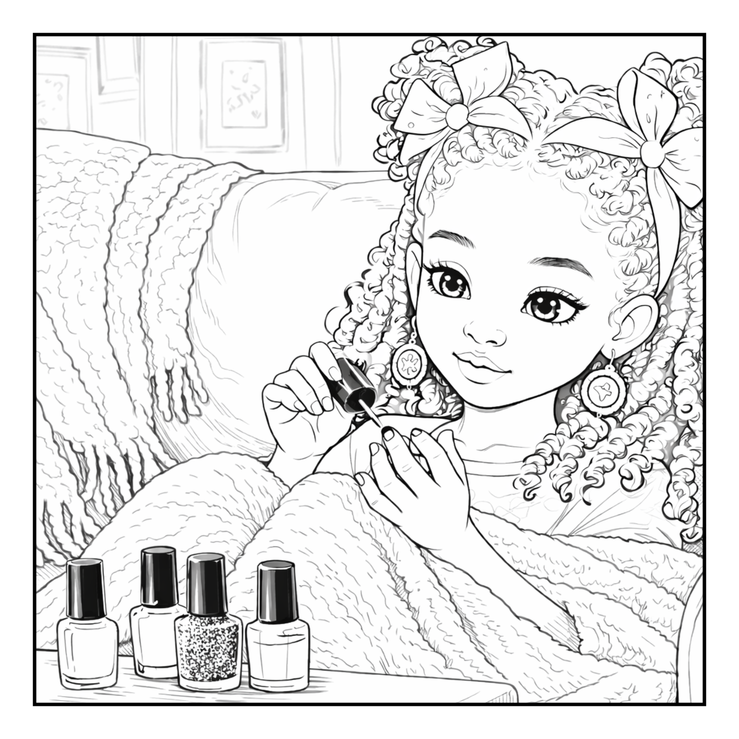 Little Brown Girl Activities A Coloring Book of Everyday Fun, Big Smiles & Beautiful Hair