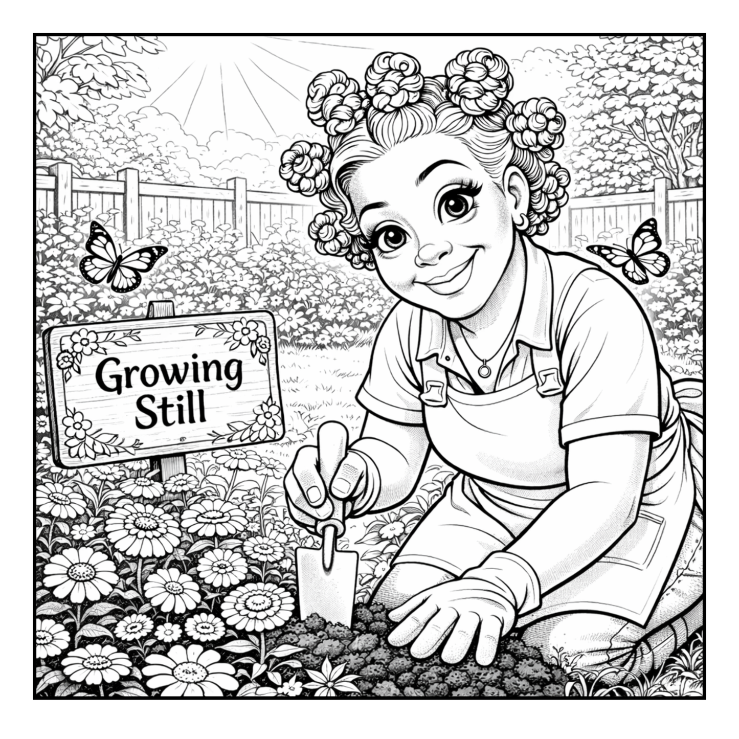 Still Blooming A Coloring Book for Black Women Aging with Confidence, Grace, and Self-Love