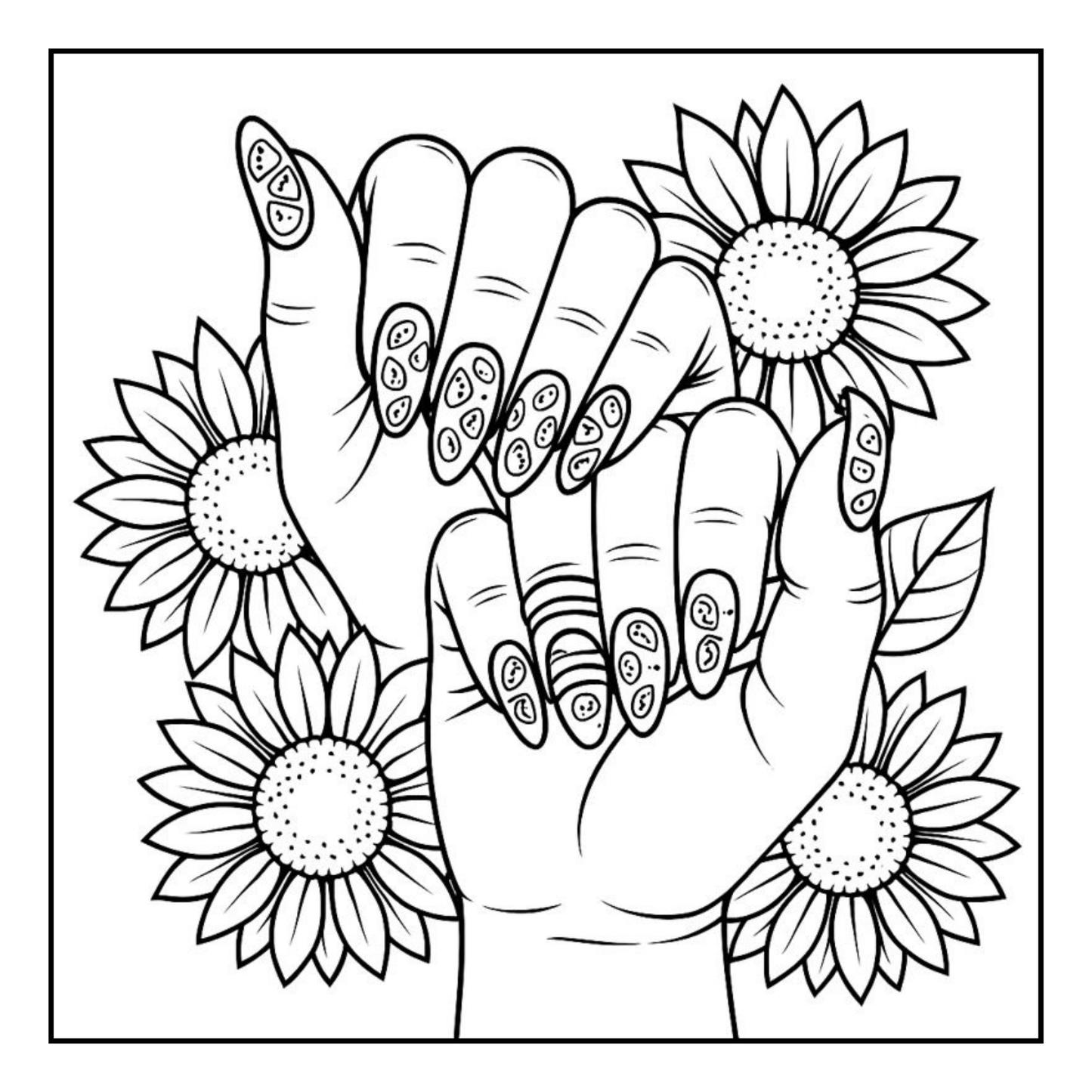 Hands That Created Beauty Coloring Book: A Creative Tribute to Black Women & the History of Nail Art, Created to Inspire Calm and Appreciation