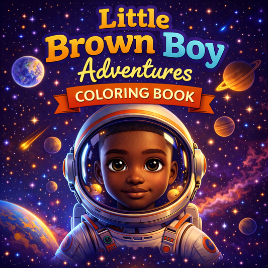 Little Brown Boy Adventures Coloring Book A Coloring Adventure for Future Leaders Where Big Dreams Become Real Possibilities
