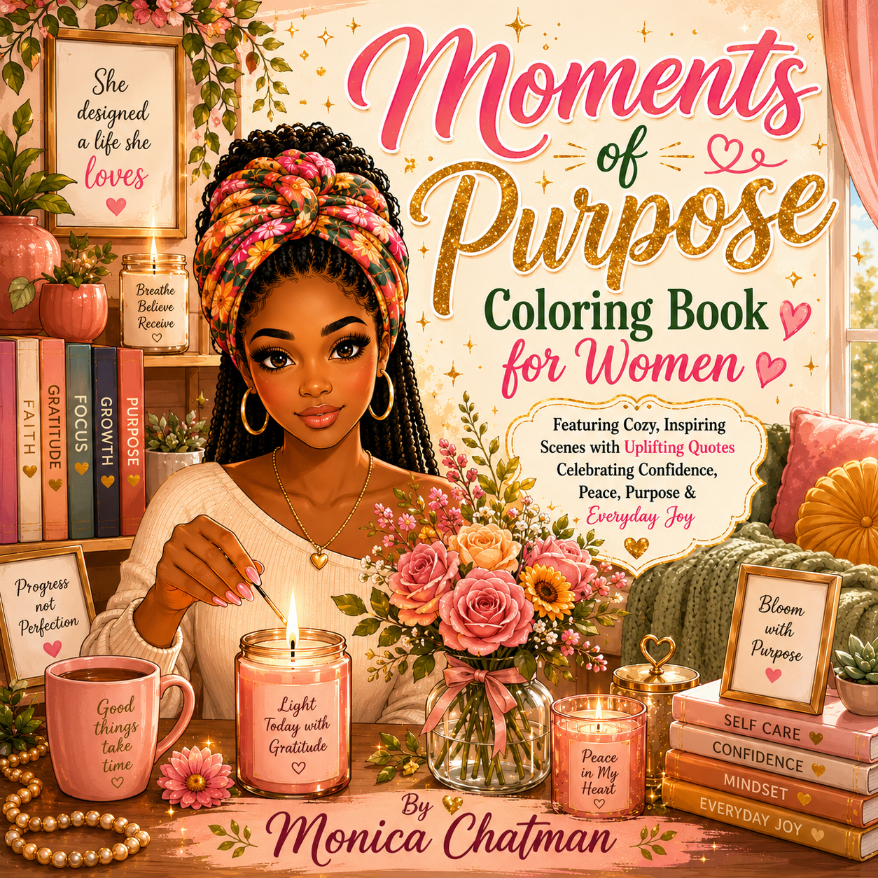 Moments of Purpose Coloring Book for Women