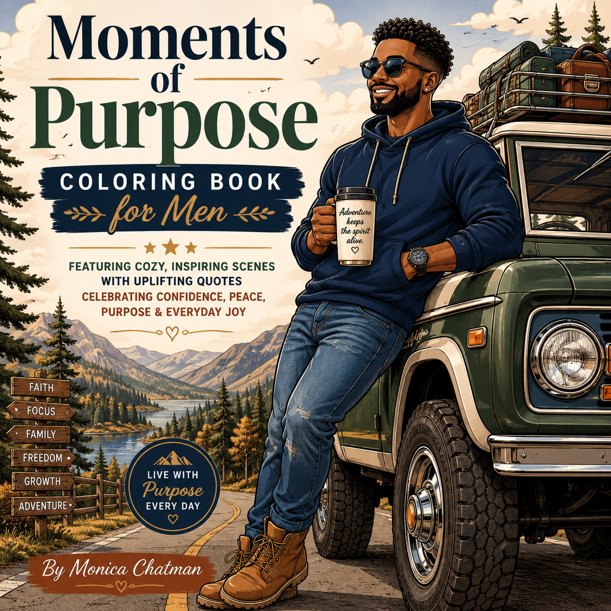 Moments of Purpose Coloring Book for Men