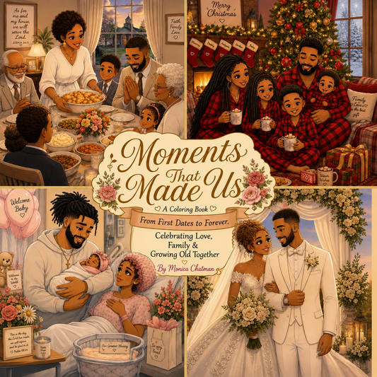 The Moments that made us A Coloring Journey From First Dates to Forever, Celebrating Love, Family & Growing Old Together