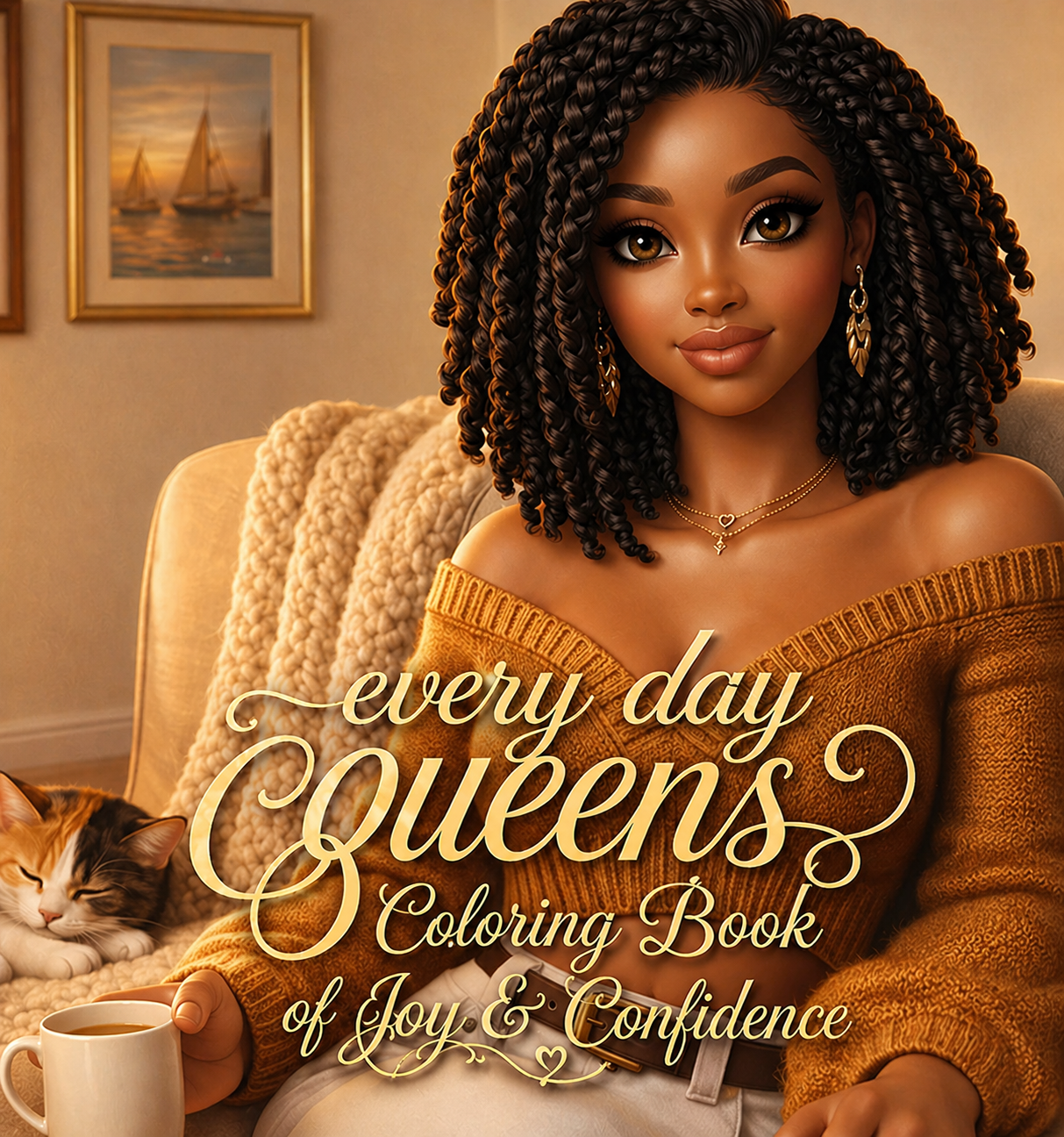 Every Day Queens A Coloring Book of Joy & Confidence Celebrating Black Hair & Embracing Every Twist, Loc, Curl & Crown Worn With Pride