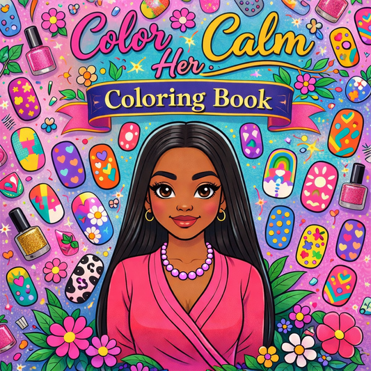 Color Her Calm A Self-Care Coloring Book for Black Women A Mindful Coloring Journey Celebrating Black Beauty, Confidence, and Relaxation
