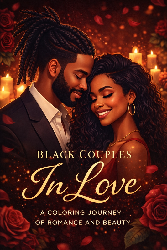 Black Couples in Love A Coloring Journey of Romance and Beauty: Celebrating Black Love, Passion, and Connection While Promoting Relaxation, Stress Relief, and Mindfulness
