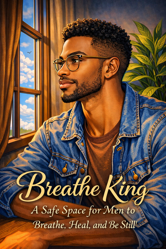 Breathe, King A Safe Space for Men to Breathe, Heal, and Be Still A Mindful Coloring Book for Black Men Managing Anxiety with Strength