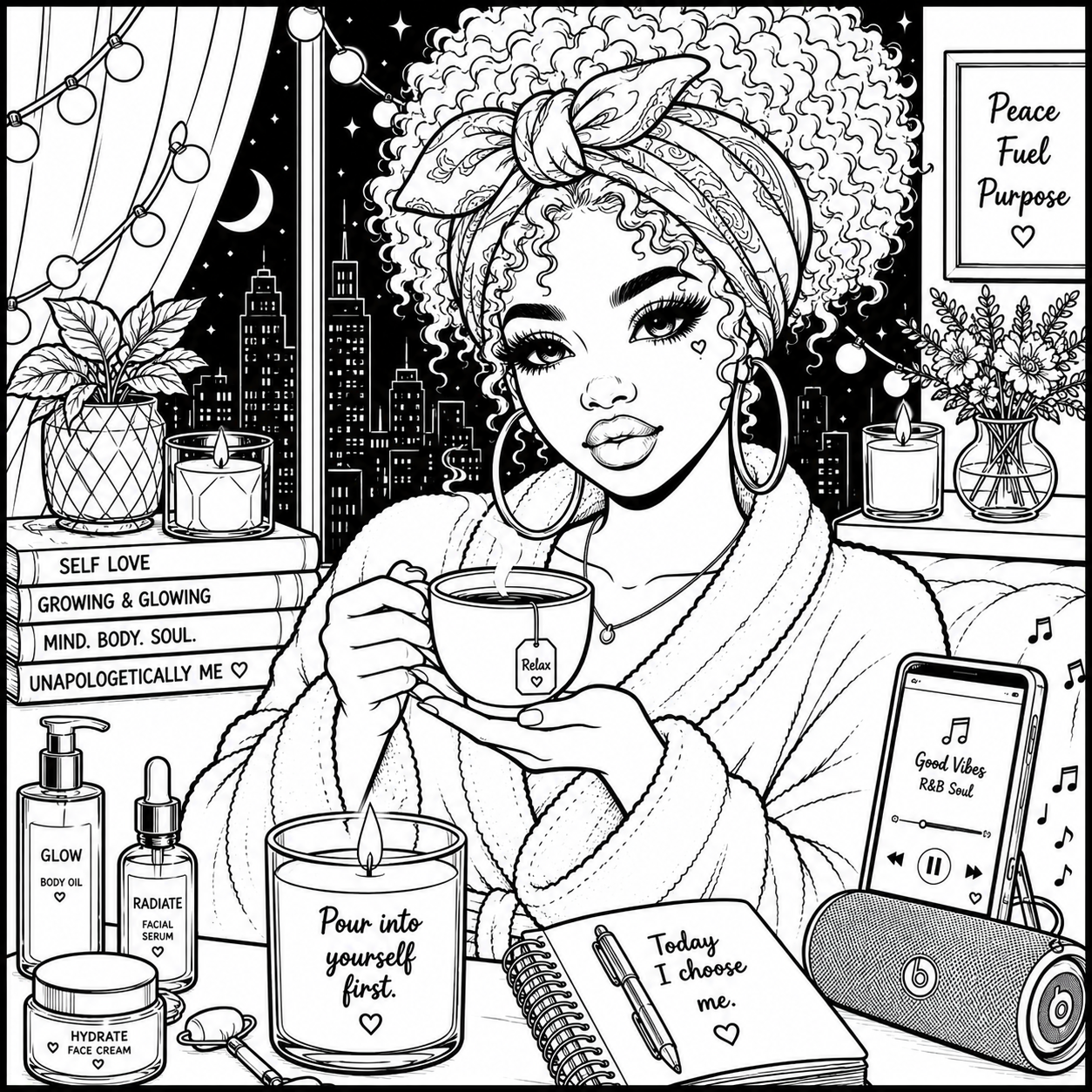 Moments of Purpose Coloring Book for Women