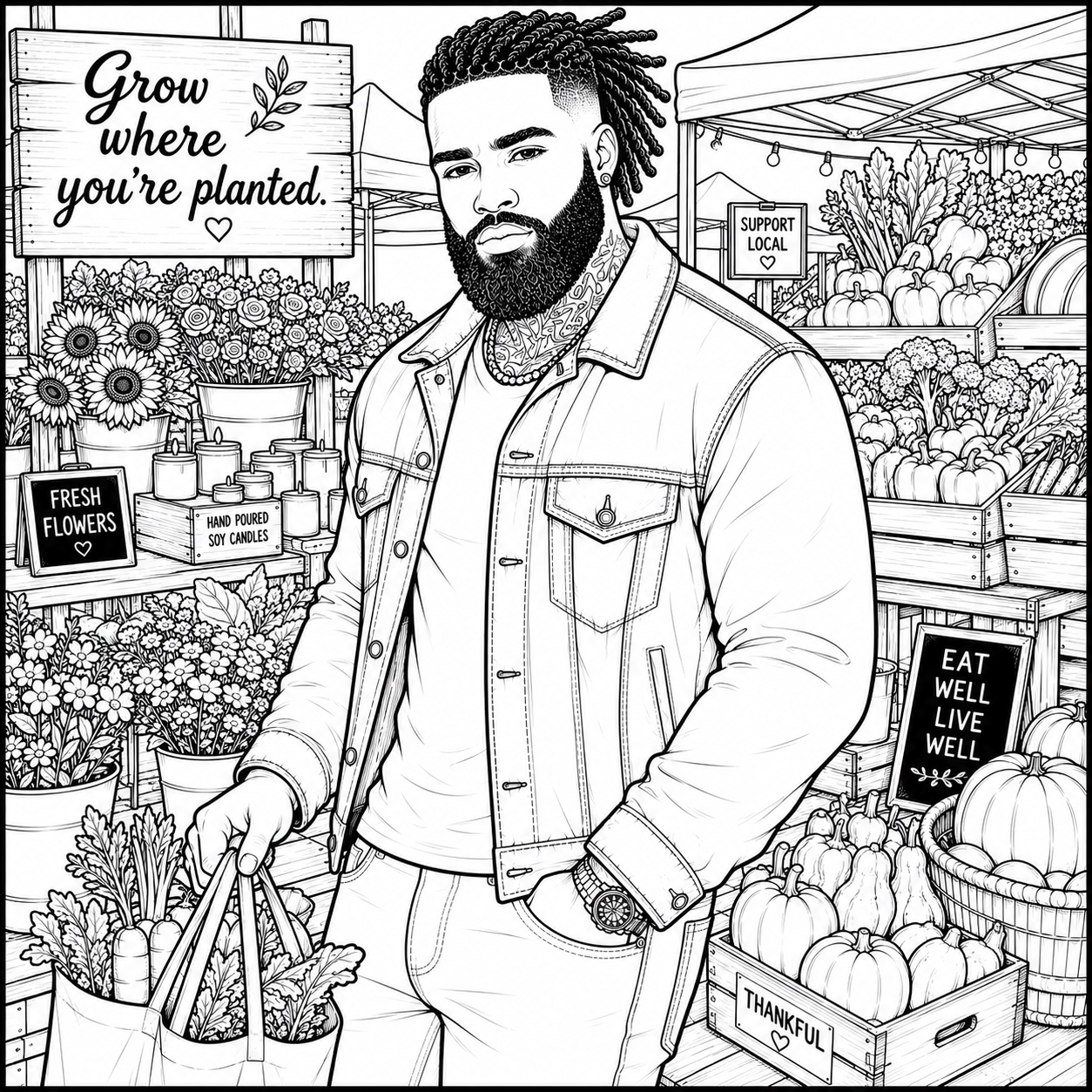 Moments of Purpose Coloring Book for Men