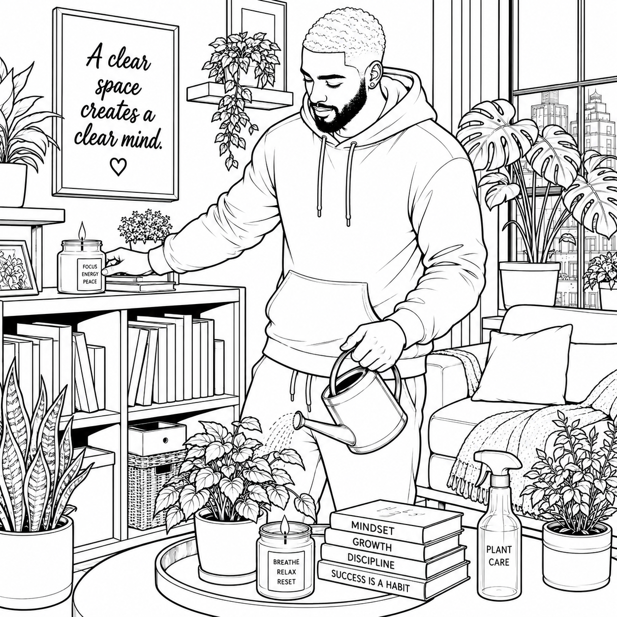 Moments of Purpose Coloring Book for Men