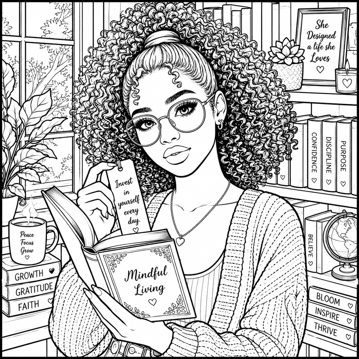 Moments of Purpose Coloring Book for Women
