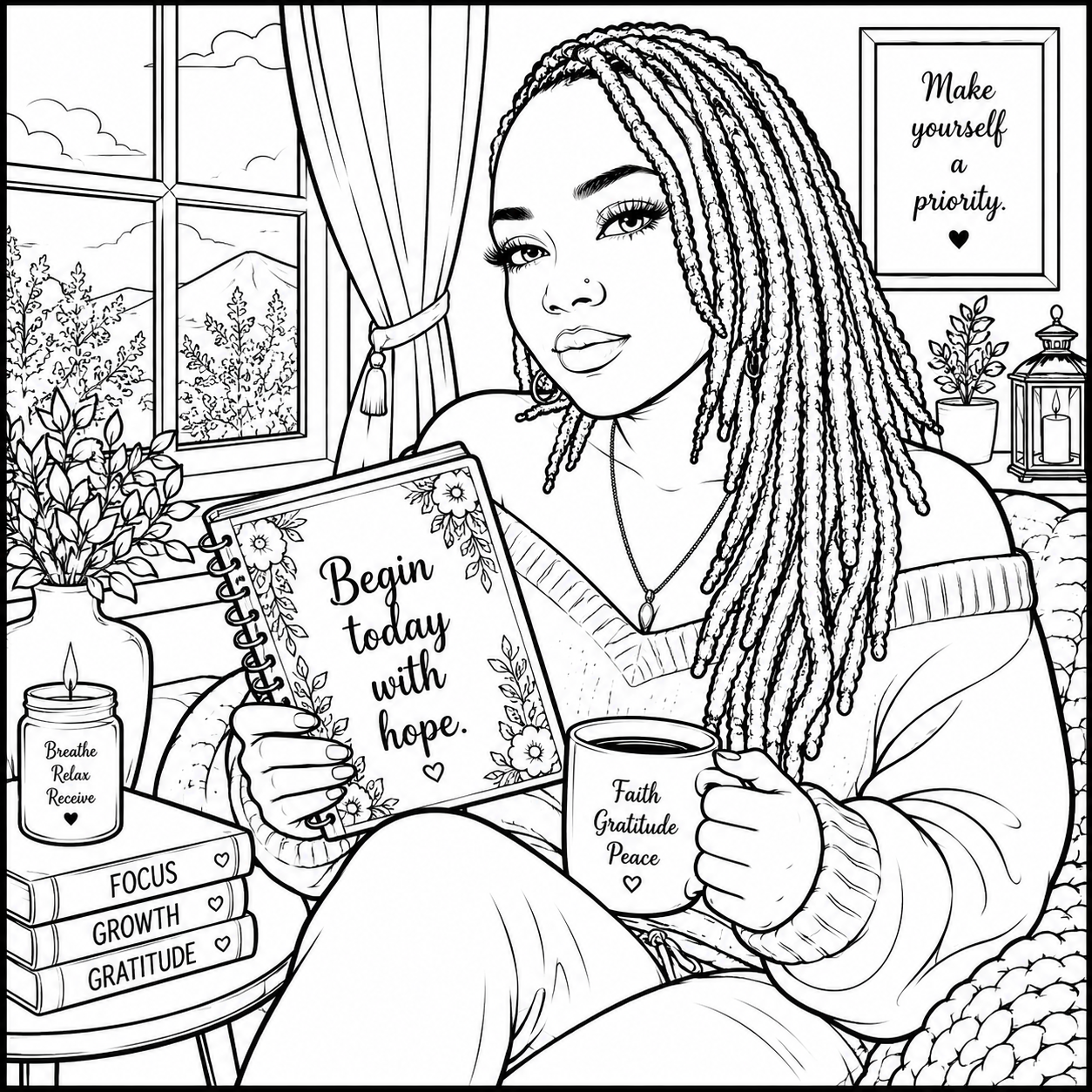Moments of Purpose Coloring Book for Women