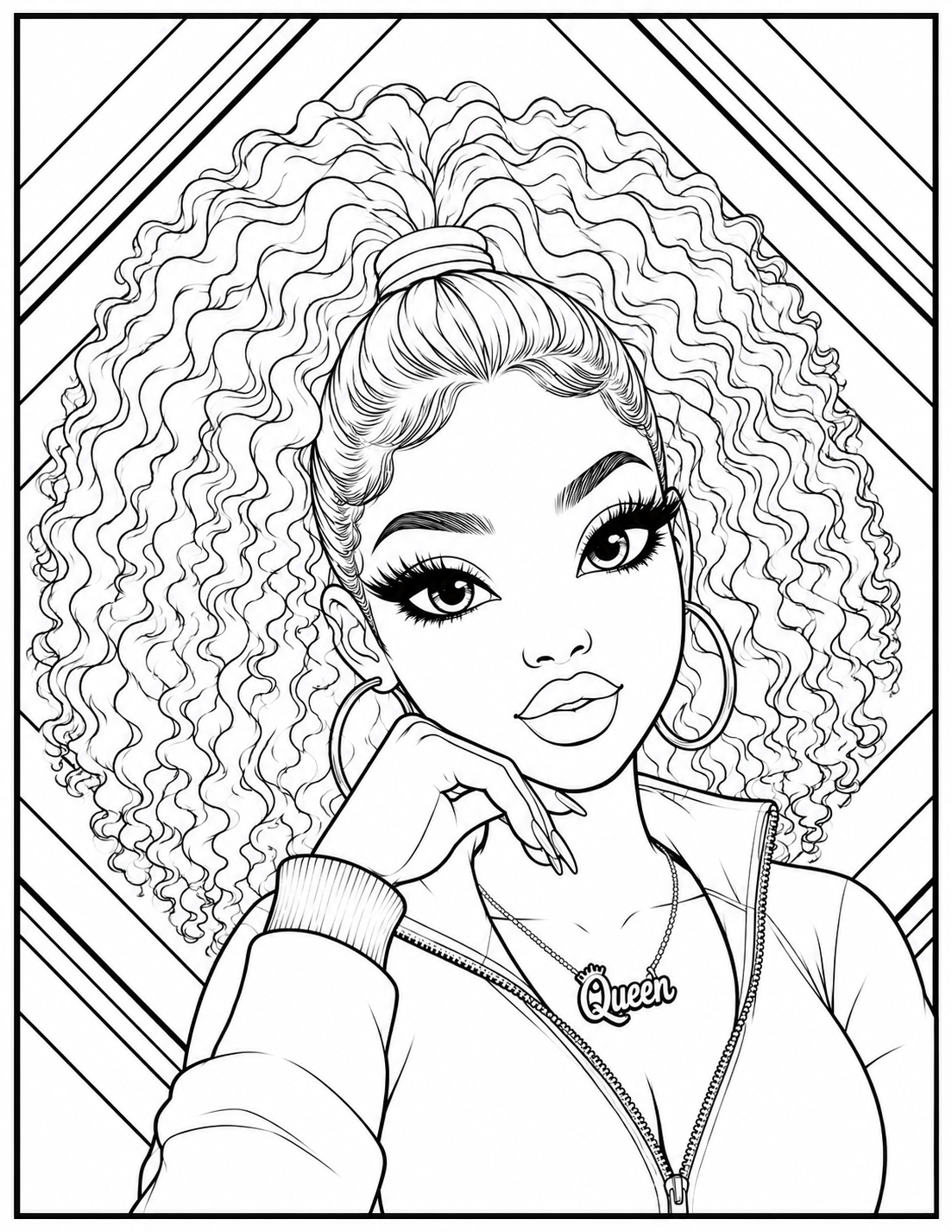 Abstract Queens A Geometric Coloring Book for Women Who Love Intricate Designs & Creative Detail