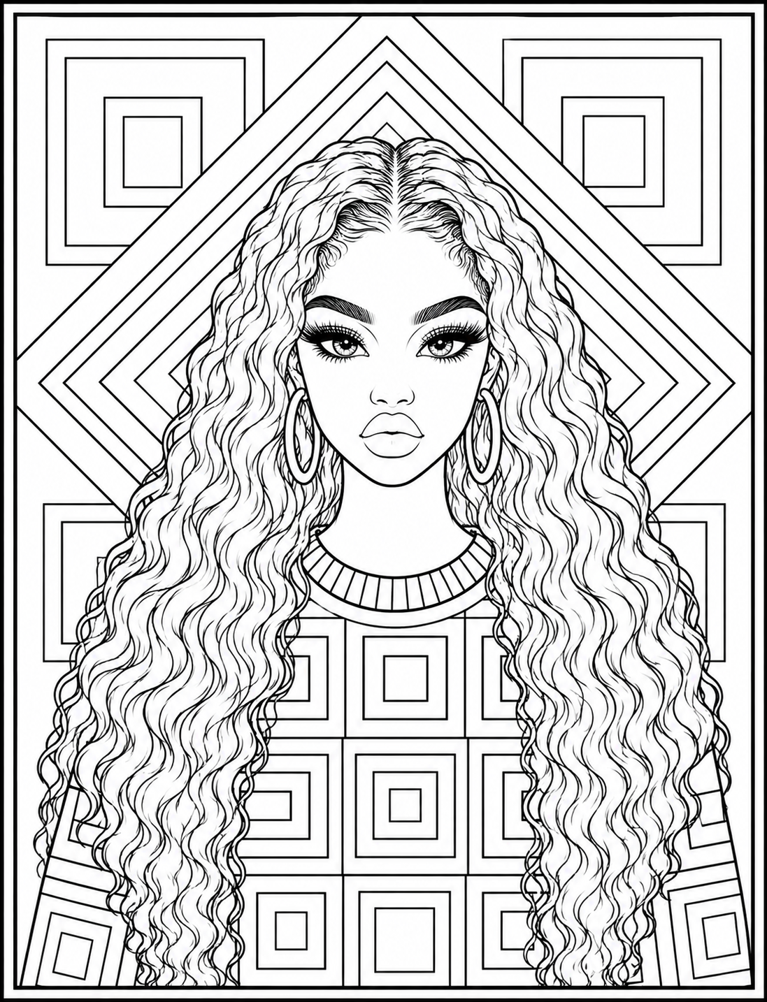 Abstract Queens A Geometric Coloring Book for Women Who Love Intricate Designs & Creative Detail