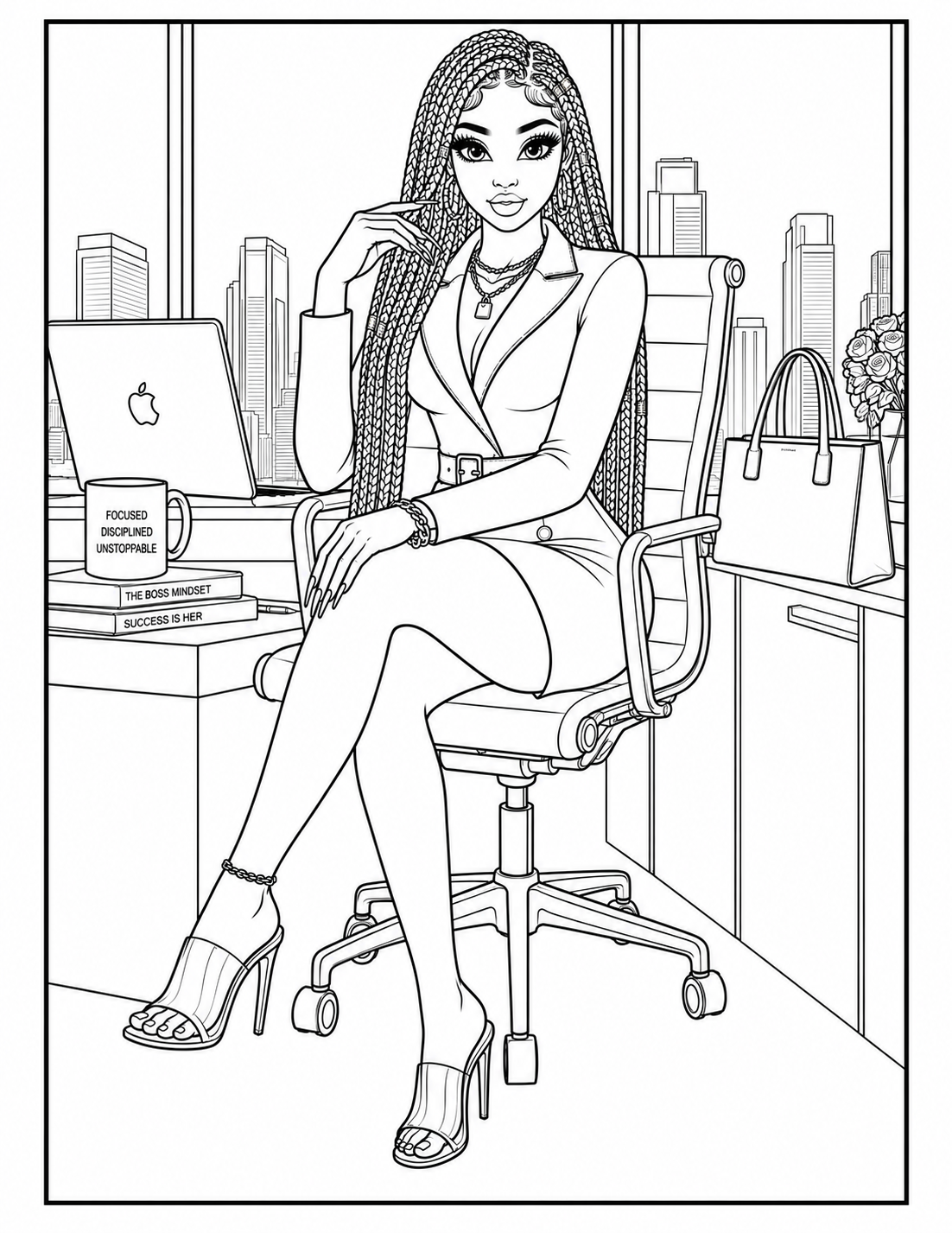 Confident Girl Era A Luxury Coloring Book for Women: Celebrating Bold Beauty, Confidence & Luxury Living