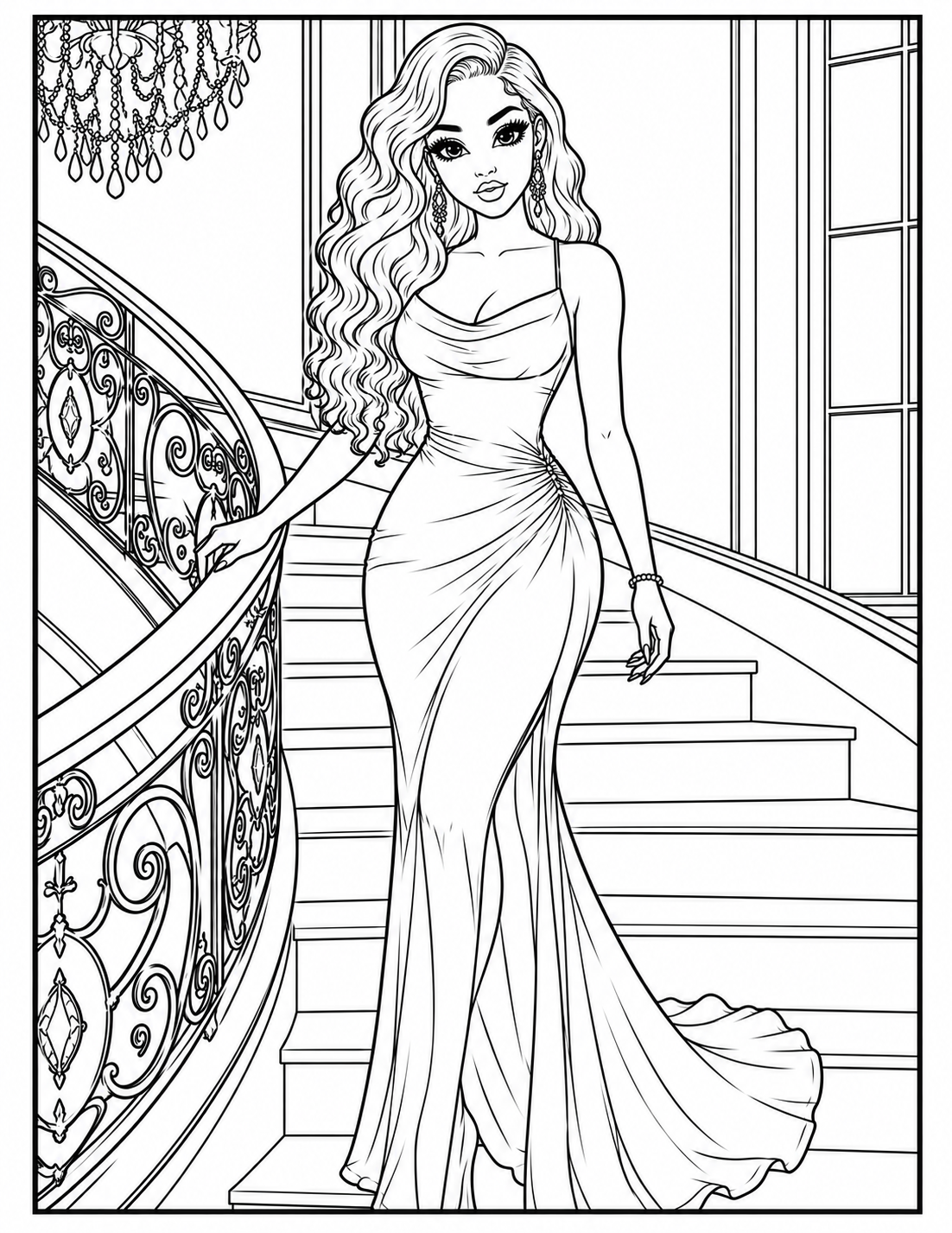 Confident Girl Era A Luxury Coloring Book for Women: Celebrating Bold Beauty, Confidence & Luxury Living