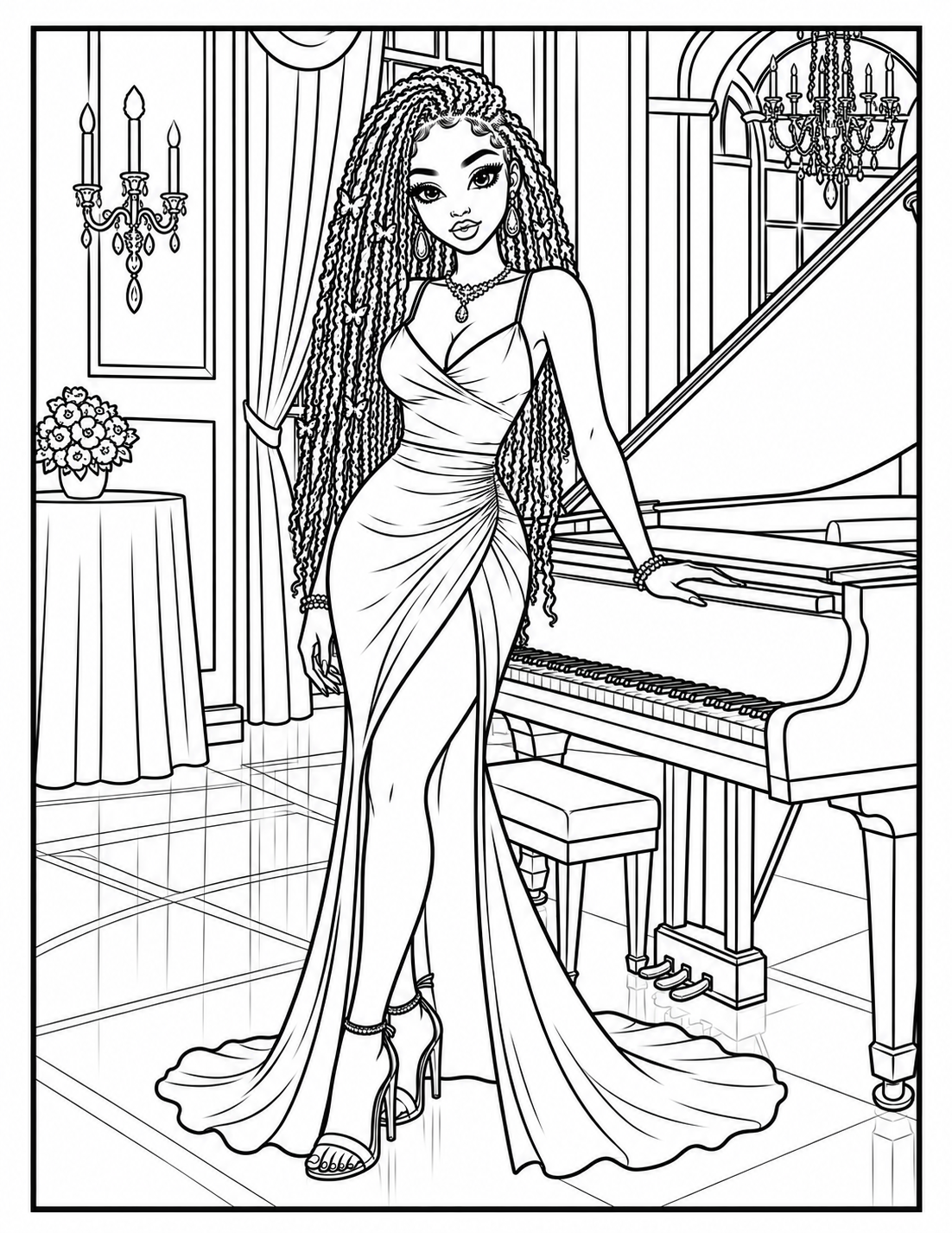Confident Girl Era A Luxury Coloring Book for Women: Celebrating Bold Beauty, Confidence & Luxury Living