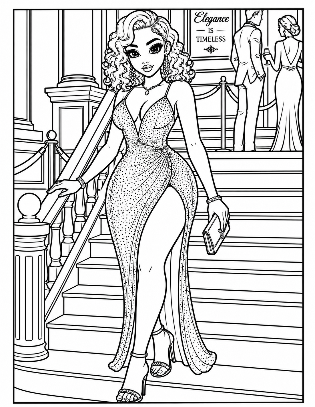 Confident Girl Era A Luxury Coloring Book for Women: Celebrating Bold Beauty, Confidence & Luxury Living