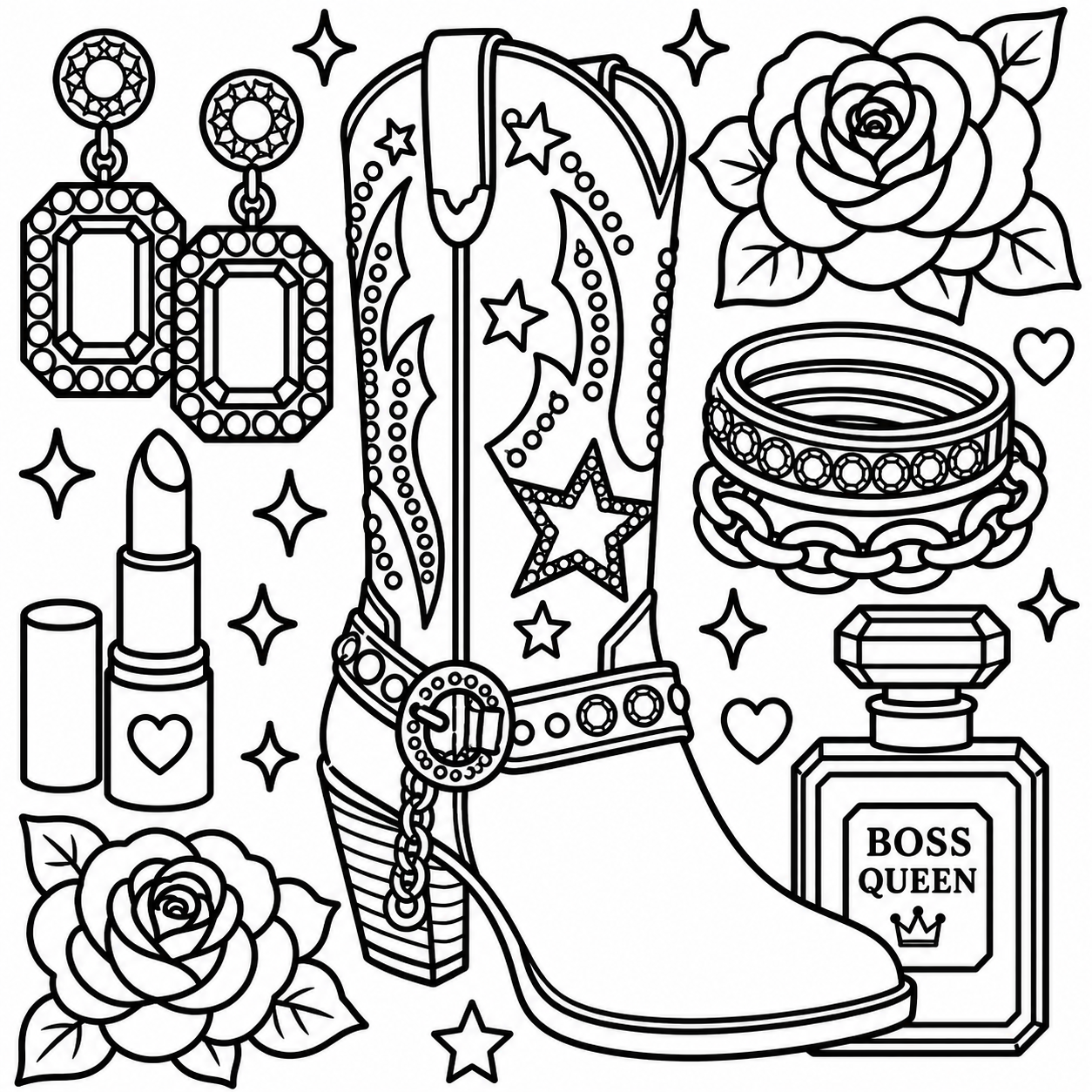 Just One More Pair A Bold & Easy Coloring Book of Heels & Accessories