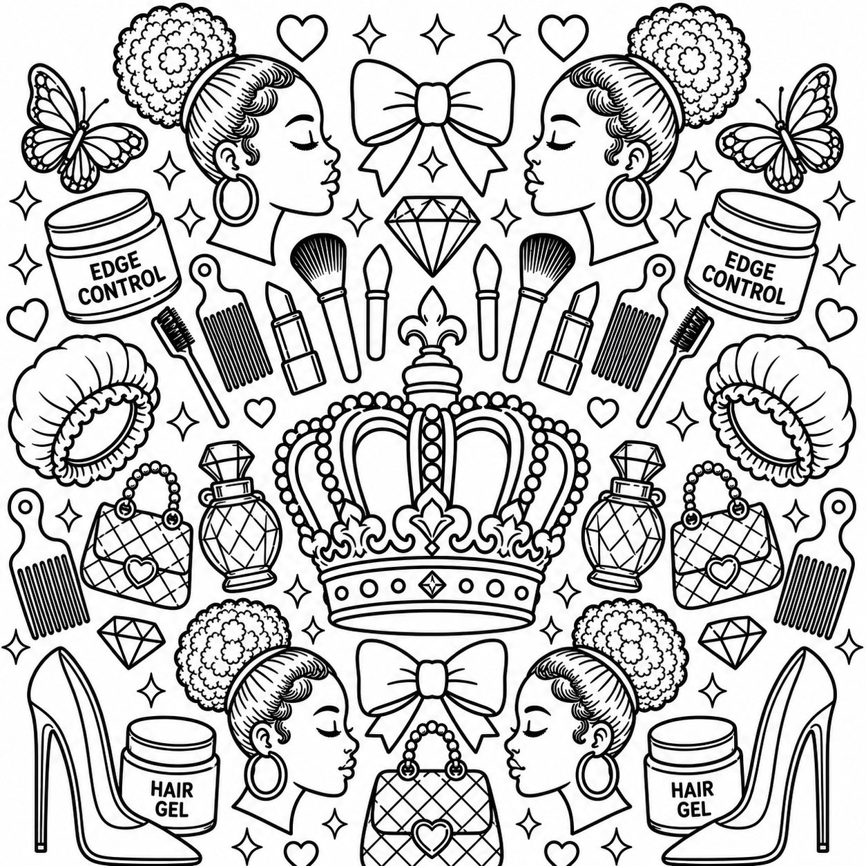 Girly Mandala Collection Bold & Easy Coloring Book