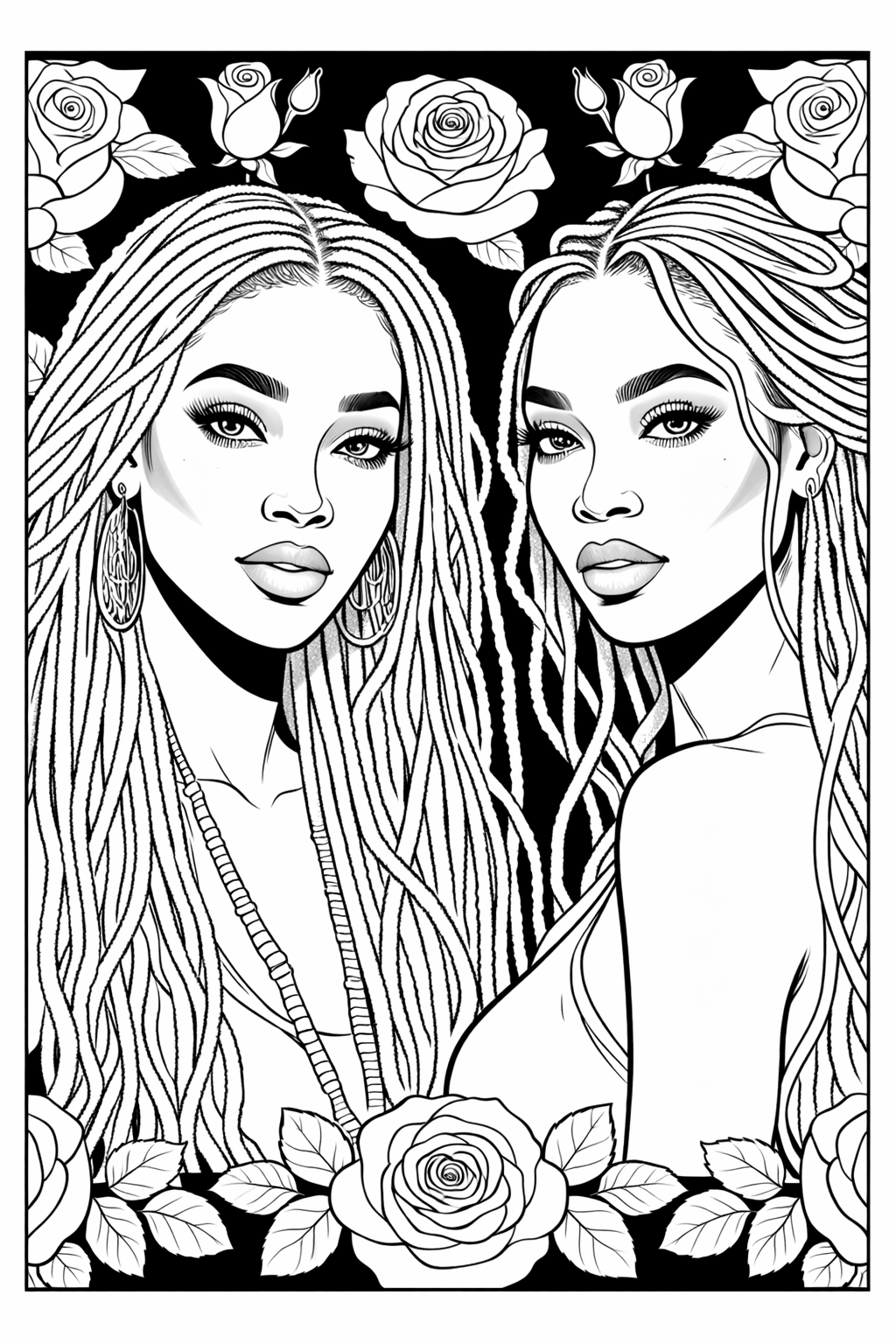 The Power of Sisterhood: A Friendship Coloring Book for Black Women A Relaxing and Inspiring Coloring Book to Celebrate Friendship, Relieve Stress, and Nurture Creativity