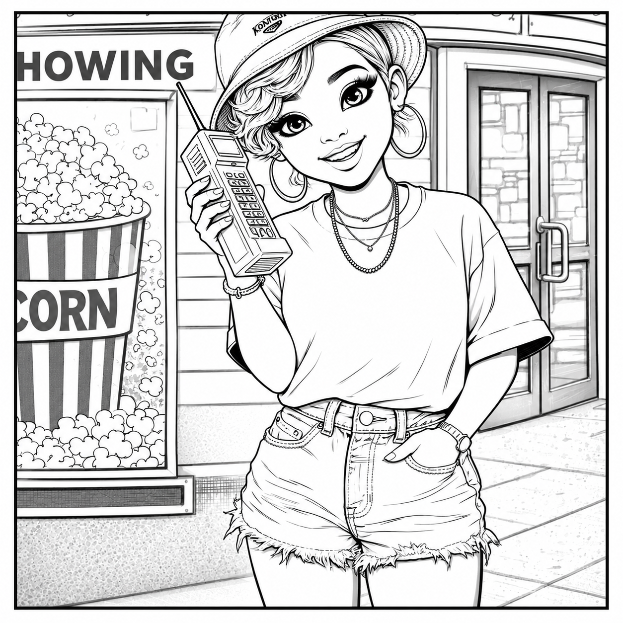 90's Girl Era Coloring Book A Mindful Coloring Experience Rooted in 90s Black Girl Nostalgia