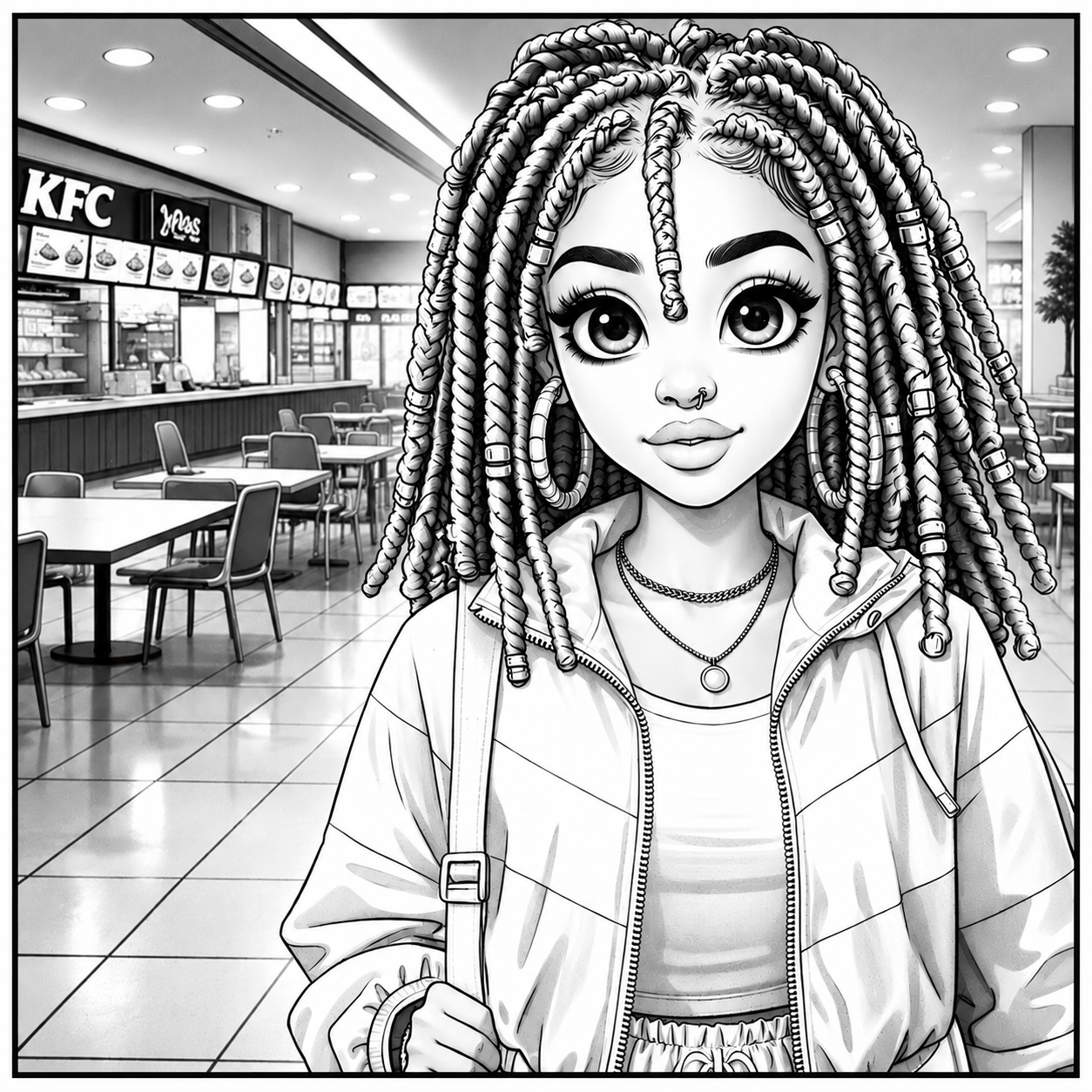 90's Girl Era Coloring Book A Mindful Coloring Experience Rooted in 90s Black Girl Nostalgia