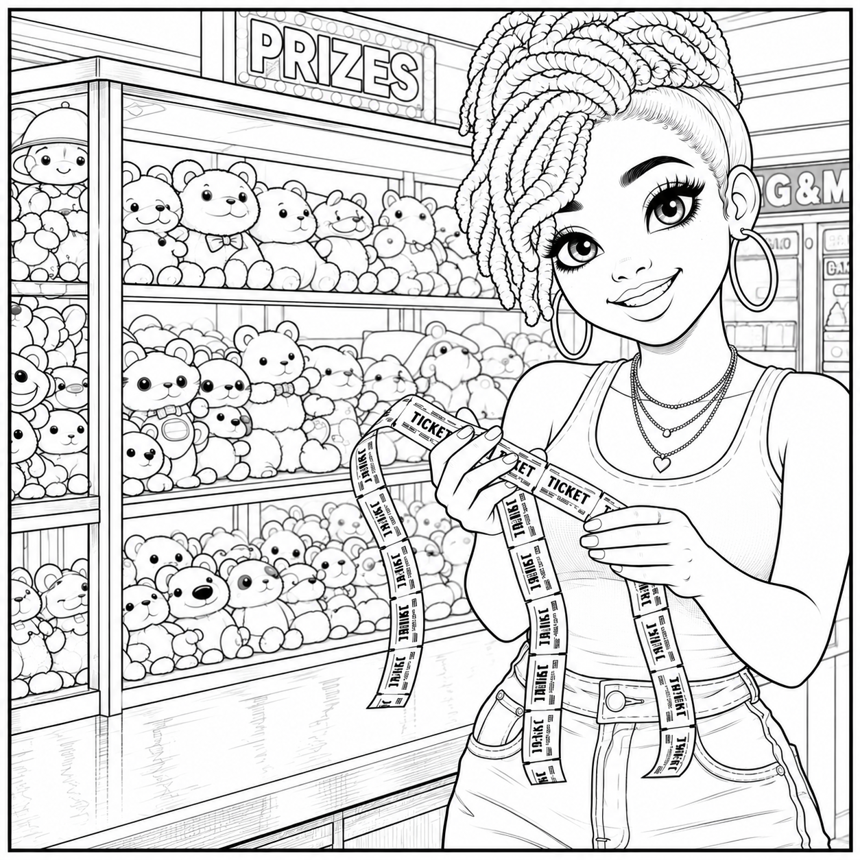 90's Girl Era Coloring Book A Mindful Coloring Experience Rooted in 90s Black Girl Nostalgia