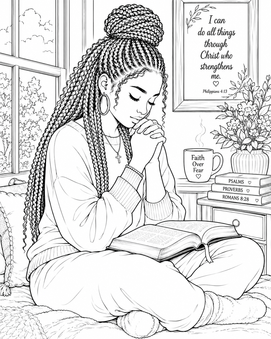 Praying Queens: A Faith-Filled Coloring Book for Women