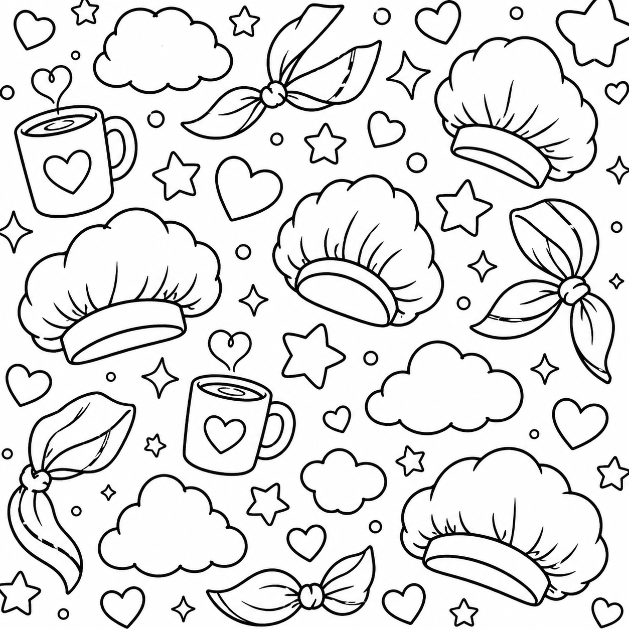Girly Pattern Vibes Coloring Book Cute, Cozy & Trendy Patterns for Relaxation and Creativity Digital Download