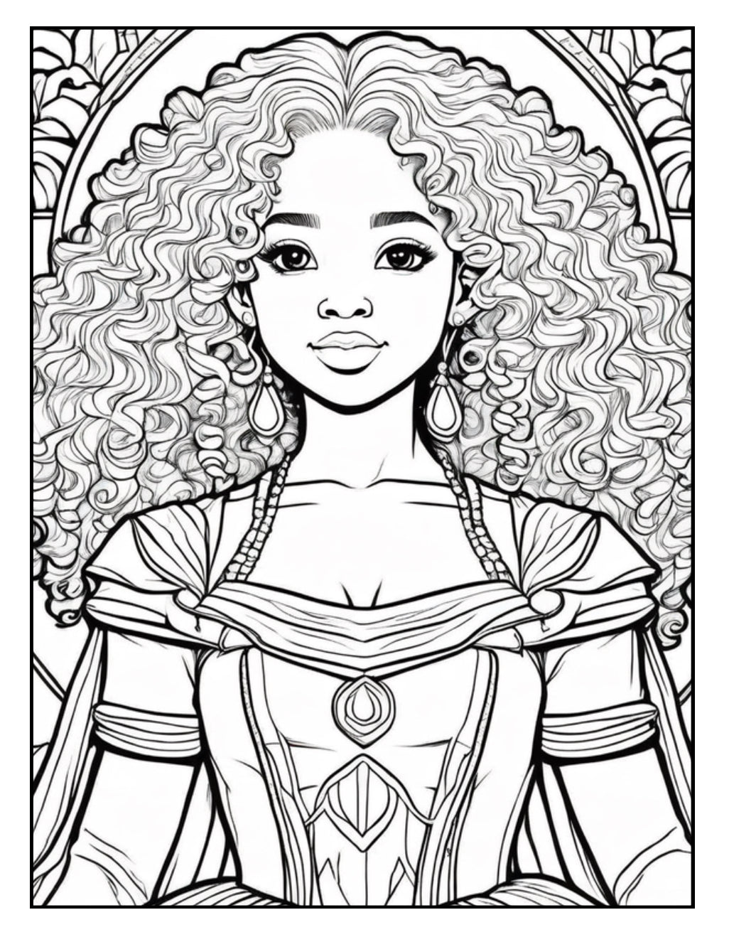 Queen in the Making A Coloring Book of Beautiful Princesses: A Celebration of Strength, Beauty, and Royalty Empowering Young Queens with Every Page