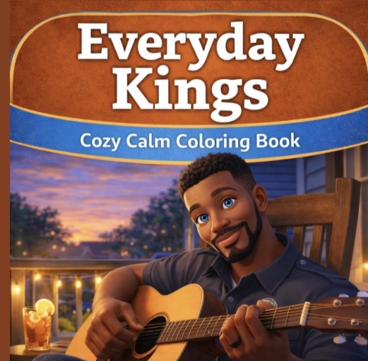 Everyday Kings Cozy Calm Coloring Book A Coloring Journey for Black Men Focused on Calm, Confidence & Everyday Life