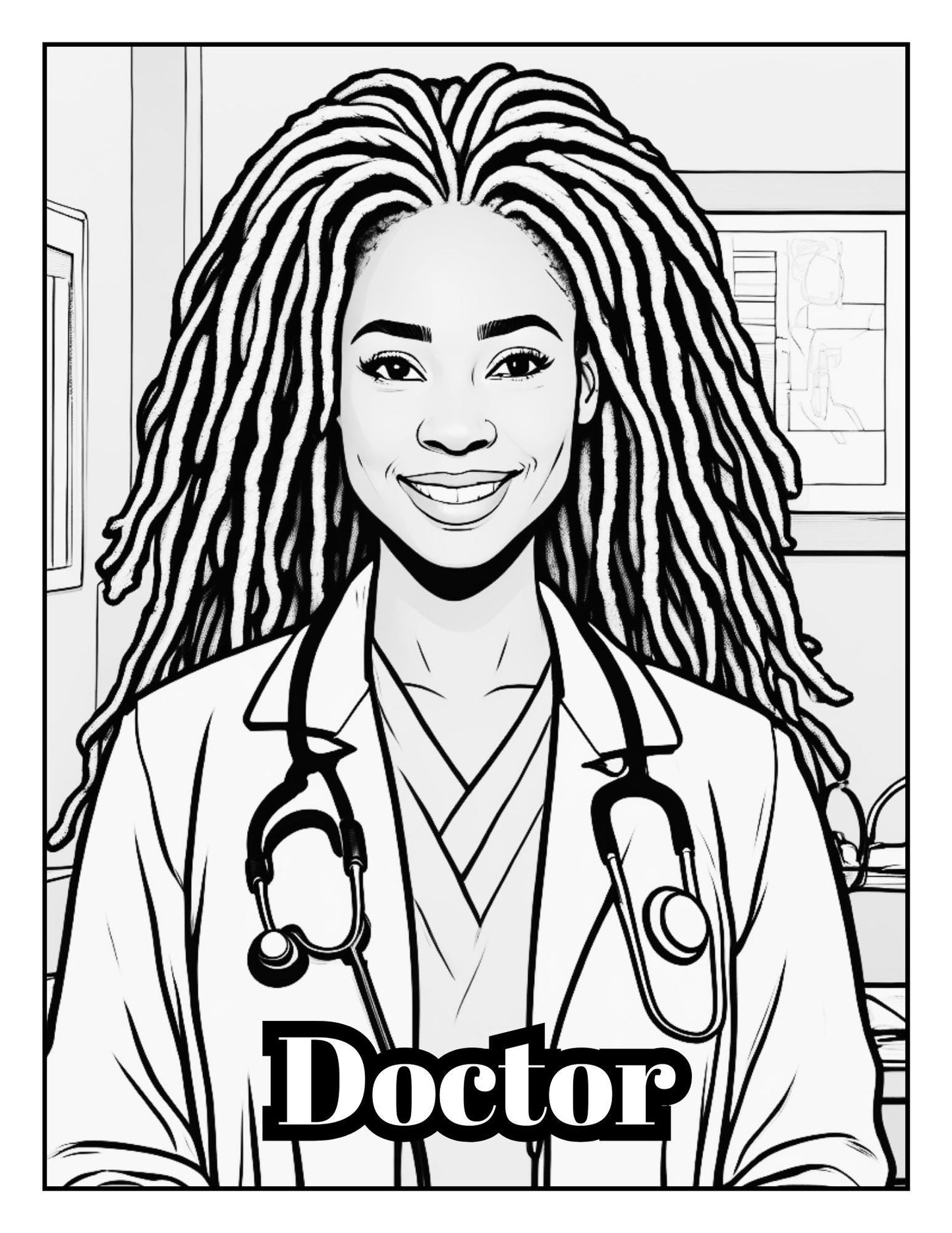 Women at Work Coloring Pages for Adults | Career-Inspired Relaxation | Stress Relief Coloring Pages  Strong Women in Professional Roles