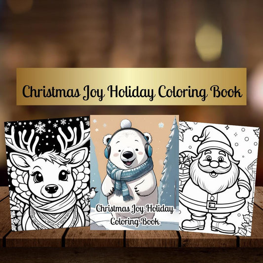 Christmas Coloring Book| Christmas Coloring Sheets| Holiday Coloring Pages| Digital Download| Christmas Printable Pages| Holiday Fun