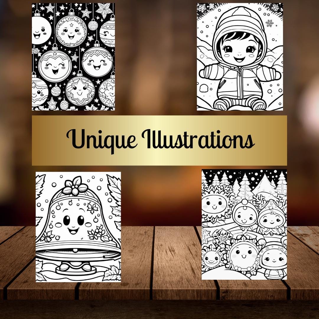 Christmas Coloring Book| Christmas Coloring Sheets| Holiday Coloring Pages| Digital Download| Christmas Printable Pages| Holiday Fun