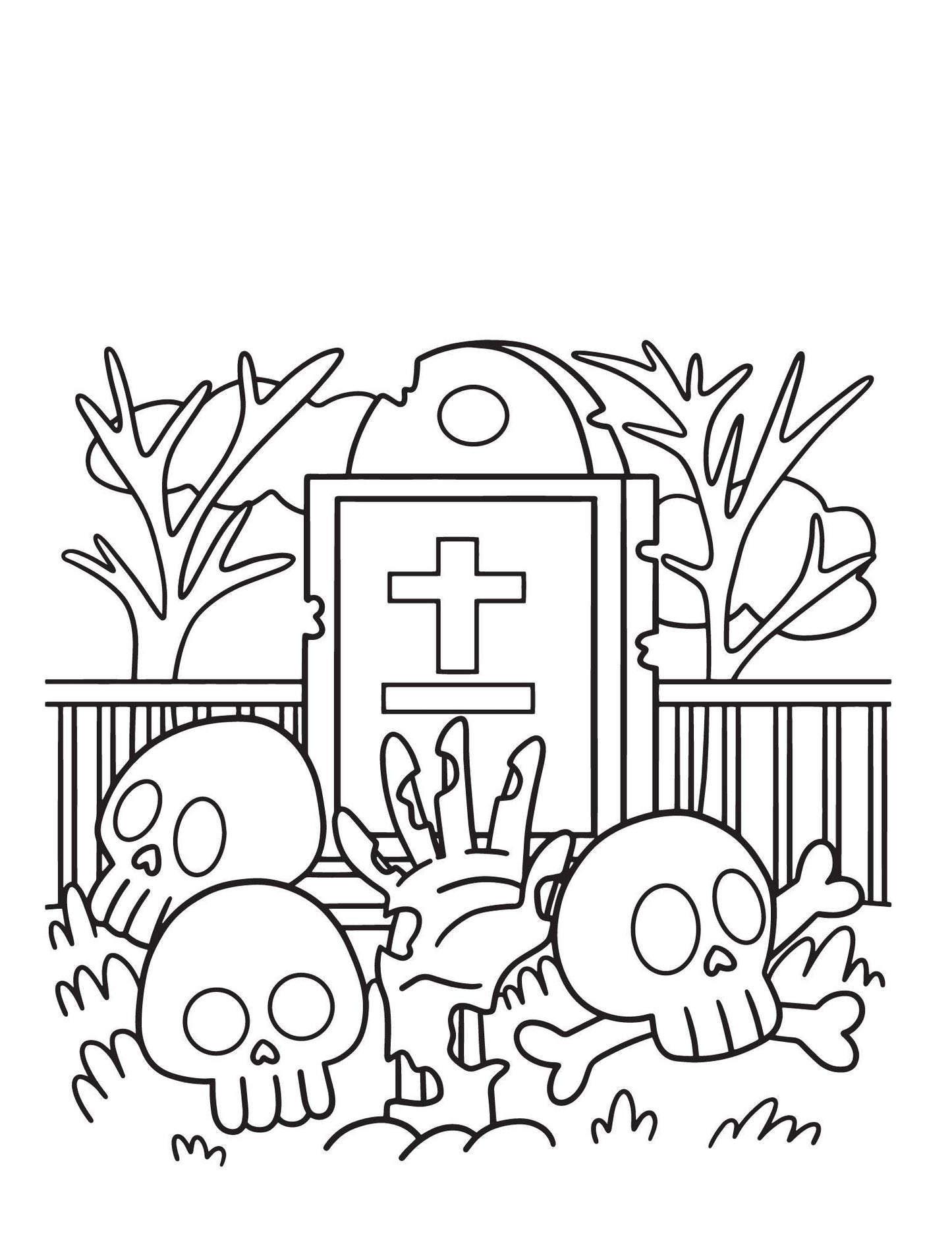 Cute Halloween Coloring Book| Halloween Printable Pages| Kids, Teens, and Adults| Ghosts| Pumpkins|Digital Download