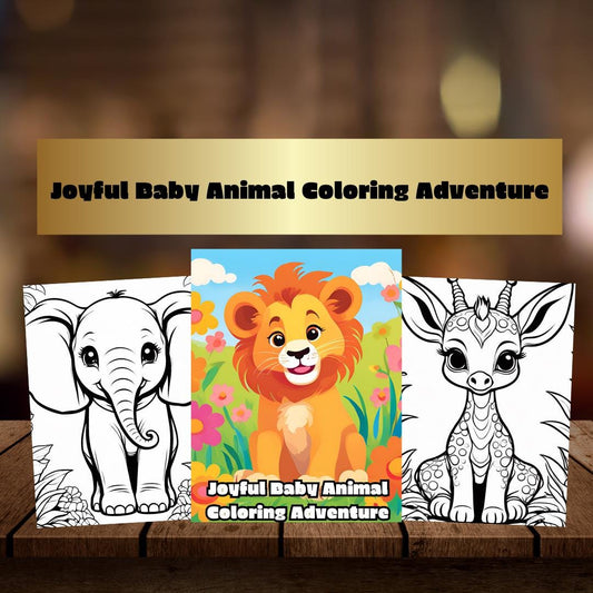 Cute Animal Coloring Pages | Adorable Animal Designs Printable for Kids & Adults | Fun and Relaxing Digital Coloring Book|Prinatble Pages