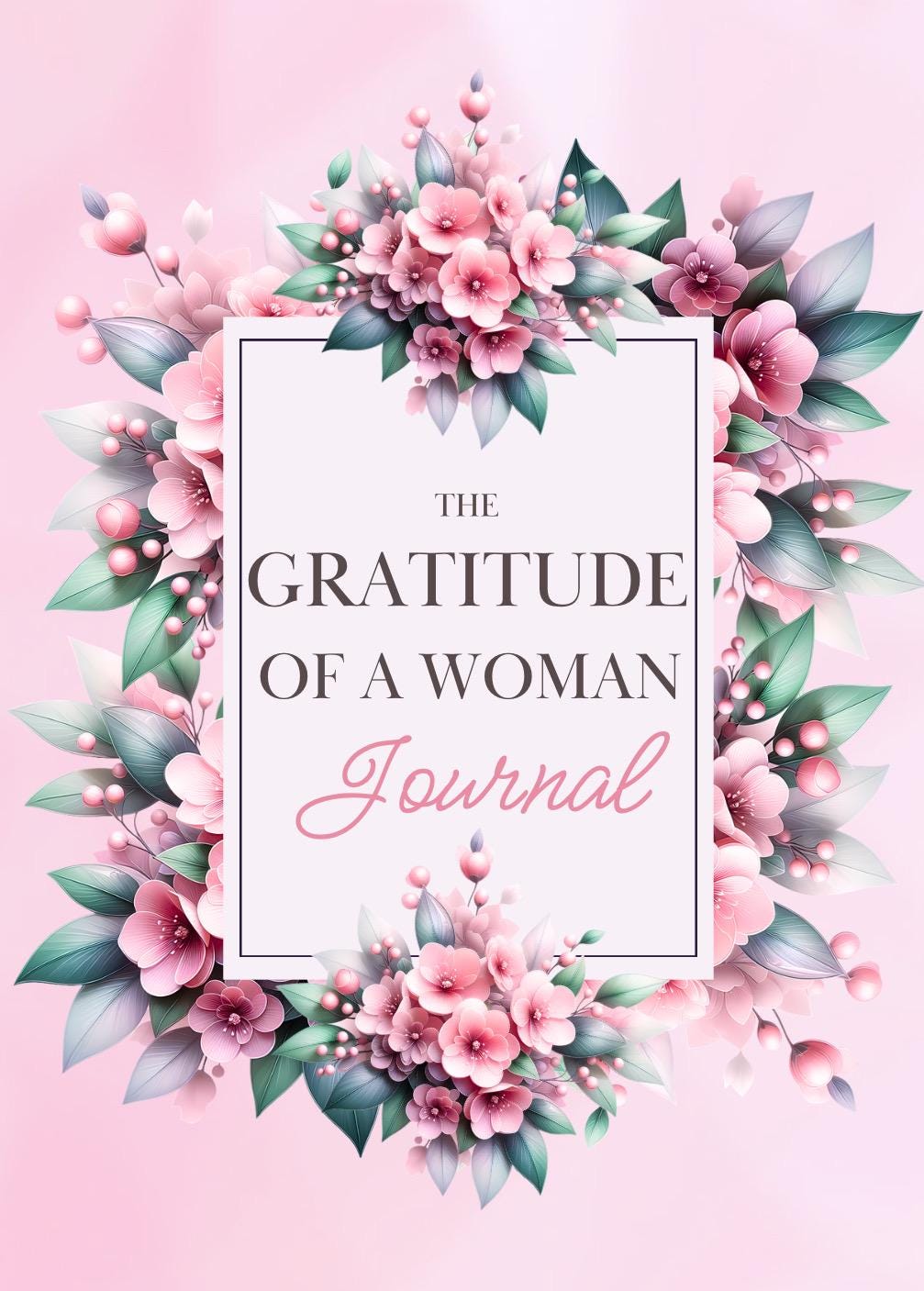 Woman Gratitude Journal | Daily Check-In | Self-Reflection| Affirmations| Self-Care| Journal Prompts for Women|Digital Download