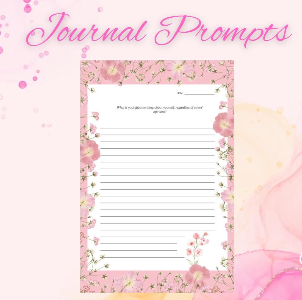 Woman Gratitude Journal | Daily Check-In | Self-Reflection| Affirmations| Self-Care| Journal Prompts for Women|Digital Download