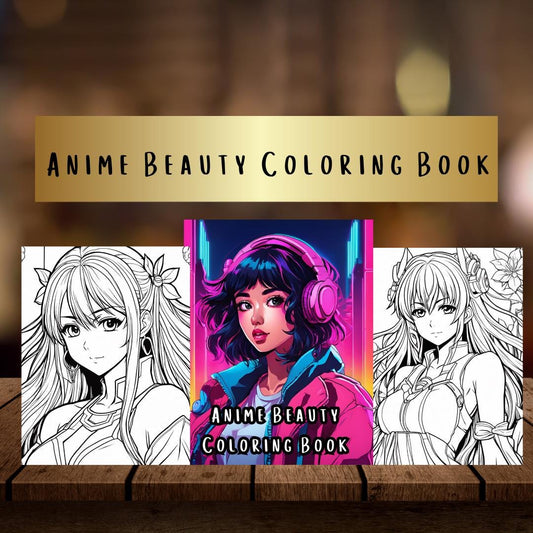 Anime Girls Coloring Pages| Digital Download | Cute Kawaii Designs for Adults & Kids | Printable Manga Style Coloring Sheets