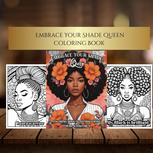 Black Women Affirmation Coloring Pages | Inspirational Printable Art for Relaxation & Self-Care | Uplifting Digital Download for Adults